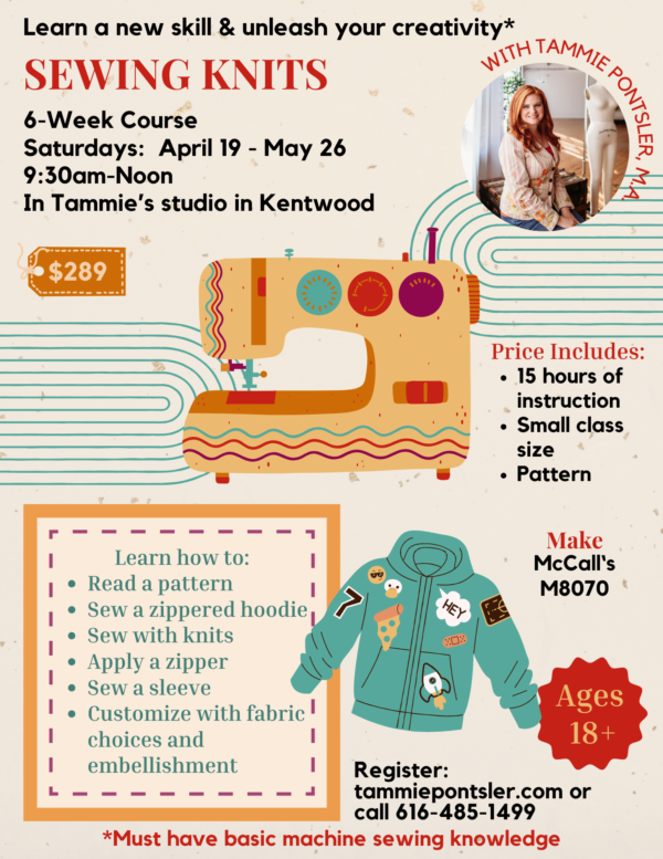 Sewing Knits:  April 19-May 24